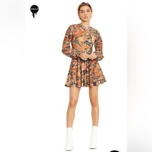 NWT - Blackmilk Imperial Dragon Bishop Skater Dress - Vault